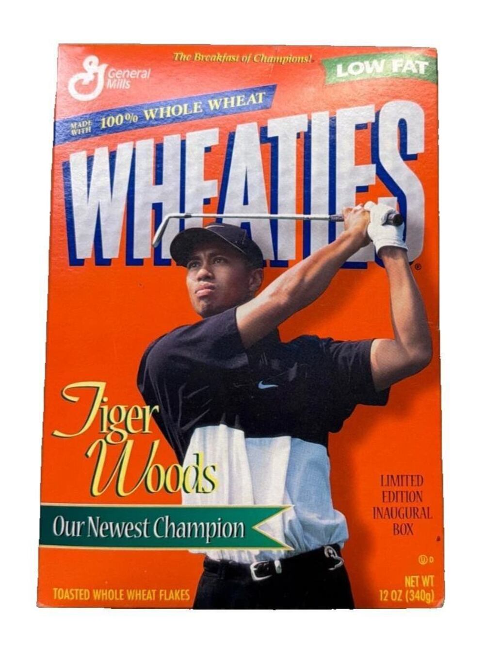 Tiger Woods Wheaties Cereal Box Limited Edition Inaugural 12 oz Collectible New